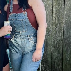 Universal thread denim overalls size 4